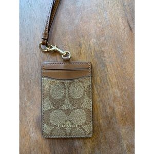 Coach ID/badge holder lanyard